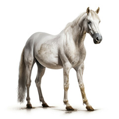 Obraz na płótnie Canvas Horse isolated on white background - Generative AI