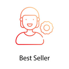 Best Seller icon. Suitable for Web Page, Mobile App, UI, UX and GUI design.