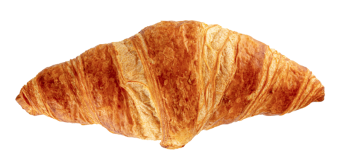 close-up photo of isolated croissant