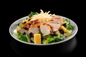 salad with salmon