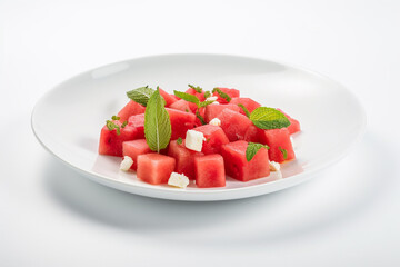 salad with tomatoes and cucumbers