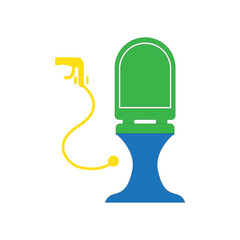 toilet icon design template vector