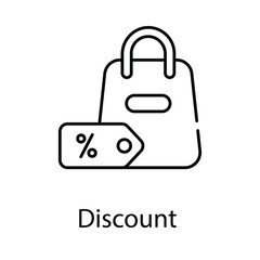 Discount  icon. Suitable for Web Page, Mobile App, UI, UX and GUI design.