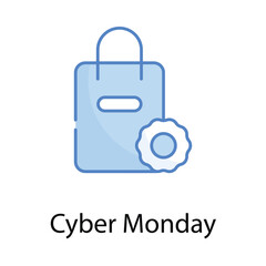 Cyber Monday icon. Suitable for Web Page, Mobile App, UI, UX and GUI design.