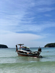 Fototapeta premium boat on the sea