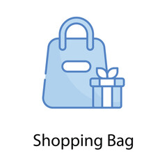 Shopping Bag icon. Suitable for Web Page, Mobile App, UI, UX and GUI design.