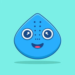 Cute monster cartoon vector icon illustration. Flat cartoon style. Monster Illustration.