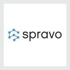 initial letter logo S dots initial company icon business logo background illustration