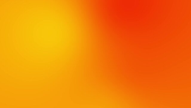 Abstract neon yellow and orange color gradient background. Seamless loop animation.