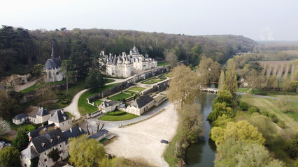 Château d'Usse - France- Loire - Vue Aérienne Drone