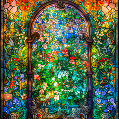 stained glass window