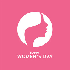 Happy Women's Day Social Media Background Vector Illustration