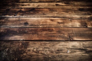 Close-Up View of a Wooden Floor with Textured Grain and Knots created with Generative AI technology