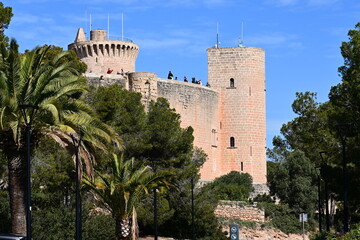 Fototapeta na wymiar Castle de Bellver, Palma de Mallorca, island Baleares, Spain, historic, 