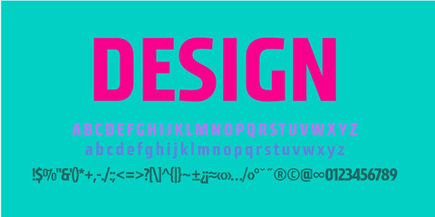 Obraz premium Font, tact, slab serif, sans serif, design, banner, alphabet, alphabet letters, number, glyphs, book, magazine, web, presentation, personal font, unique, typo, type, typography, writing 