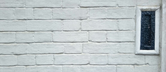 Fototapeta na wymiar White bricks wall background