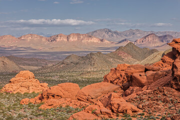 Lake Mead National Recreation Area's Redstone Dunes Rock Formations in the Morning