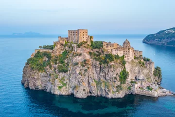 Wandaufkleber Castello Aragonese off the coast of Italian island Ischia © dudlajzov