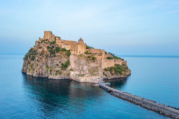 Castello Aragonese off the coast of Italian island Ischia