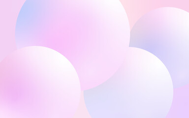 ピンク色グラデーションの球体イメージ