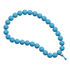 prayer bead 3d render icon illustration with transparent background
