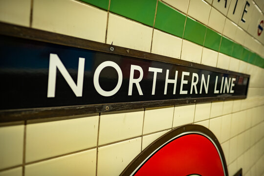 London- Northern Line signage at Highgate Underground Station
