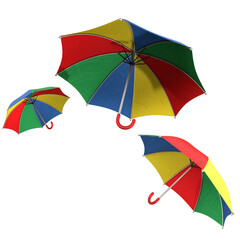colorful parasol from brazil carnival or frevo © LeoNunesCGI