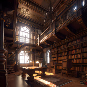 Alleine Studieren in der Bibliothek 