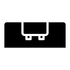 suitcase glyph 