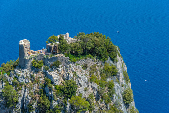 Castello Barbarossa at Capri island in Italy