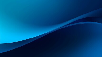 Abstract Blue Gradient Curve Background