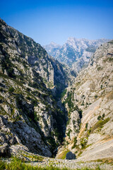 Cares trail - ruta del Cares - in Picos de Europa, Asturias, Spain