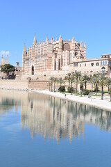 Gothic Cathedral of Palma de Mallorca, Roman Catholic Diocese, island Baleares, Spain, Historical building,