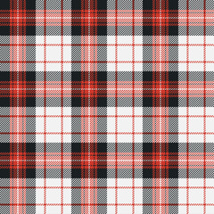 Scottish fabric pattern white, black, orange seamless background for textiles, apparel, fabrics, decorations.Vector illustration.