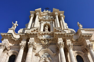 Cathedral of the Nativity of Holy Mary in town Syracuse in Sicily,Italy