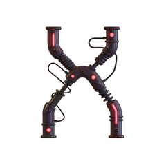 Future Machine 3d Alphabet or Lettering PNG Images - View 1