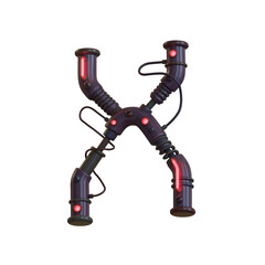 Future Machine 3d Alphabet or Lettering PNG Images - View 2