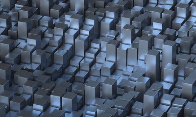 Abstract Metal Block Background