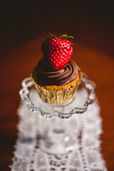 cake with strawberries