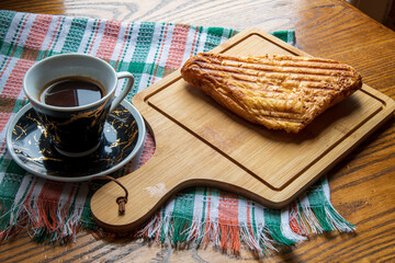 cup of coffee and croissant...