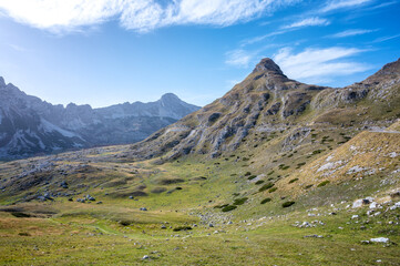 Fototapeta na wymiar Аmazing summer view of the Durmitor mountains - the northern part of Montenegro