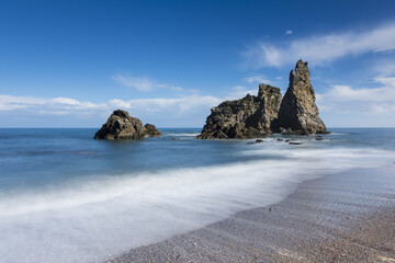 Los Picones on the beach of Pendueles, Asturias