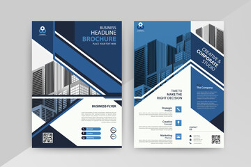 An organized diagram featuring important business information and persuasive text, perfect for any advertising campaign with Blue Color