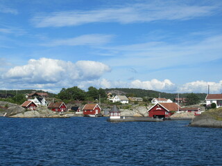 Schärenlandschaft bei Kristiansand in Südnorwegen