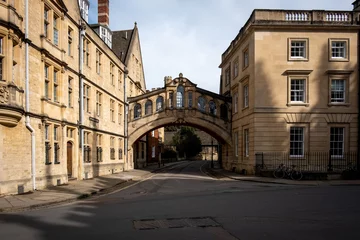 Foto auf Acrylglas Seufzerbrücke Oxford historic city center bridge of sighs