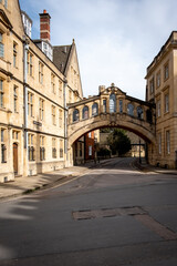 Fototapeta na wymiar Oxford historic city center bridge of sighs