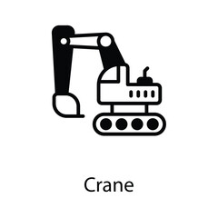 Crane icon design stock illustration