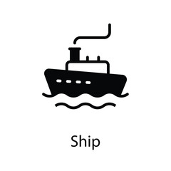 Ship icon design stock illustration