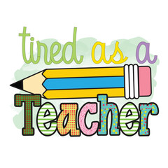 Teacher Sublimation Design