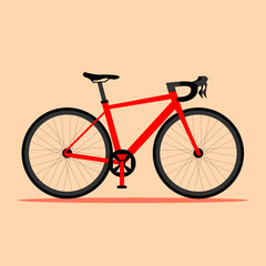 logo red roadbike vector illustration 